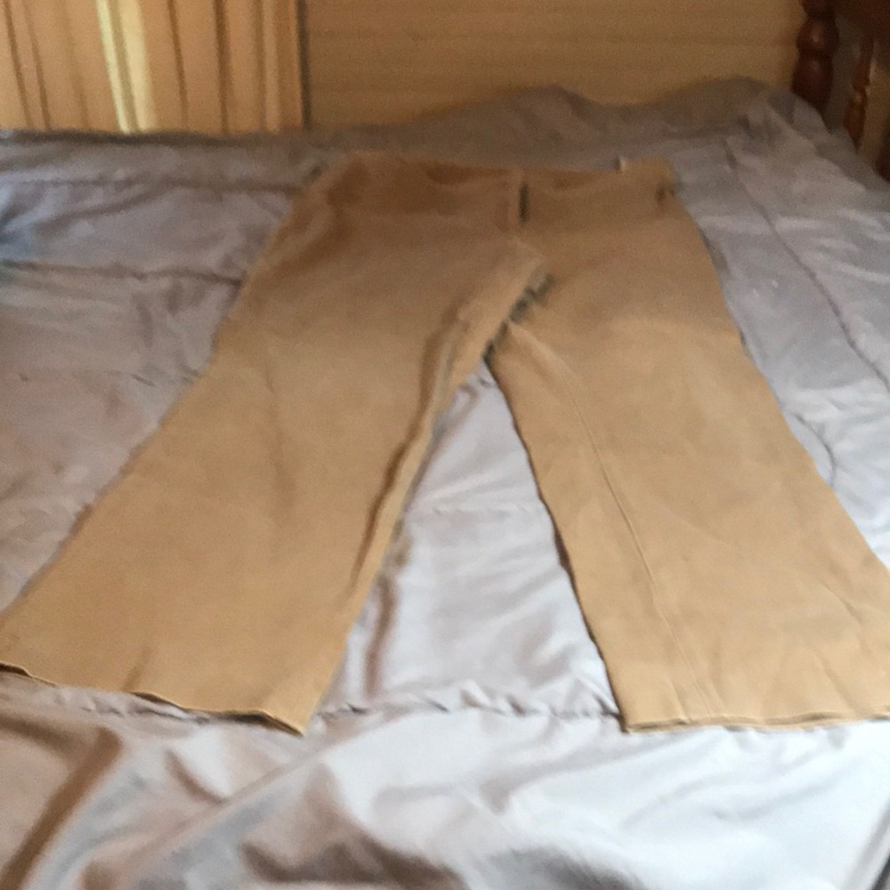 16R Casual Corner Khaki Stretch Denim Pants